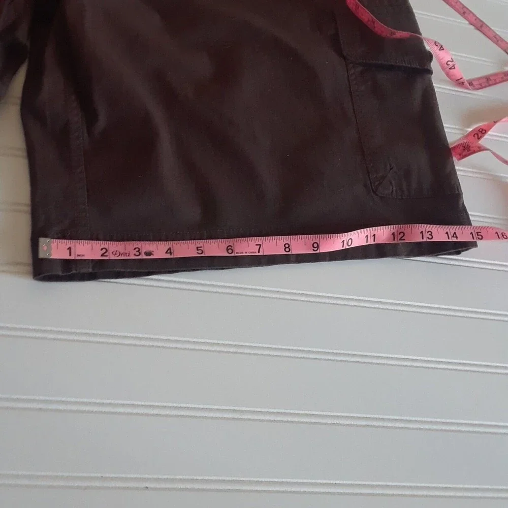 NWT RocaWear Mens Brown Cargo Shorts-Belted-Size 48B-98% Cotton 2% Spandex - Picture 9 of 11